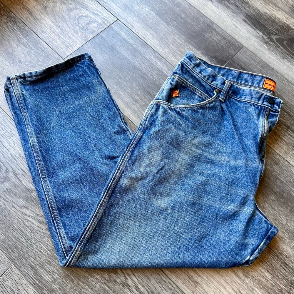 Wrangler FR Flame Resistant Blue Jeans Size 40x30